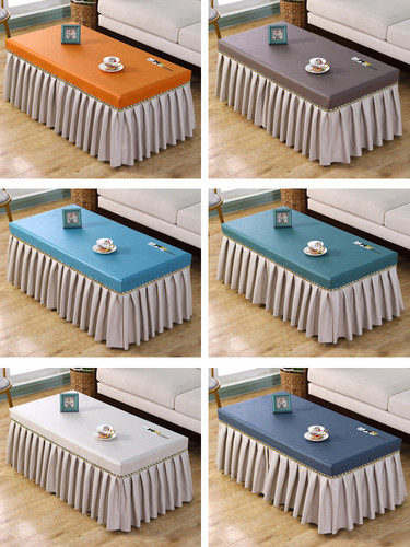Coffee table tablecloth waterproof and oil-proof coffee table cover TV cabinet all-inclusive electric stove table mat simple rectangular table cloth cover
