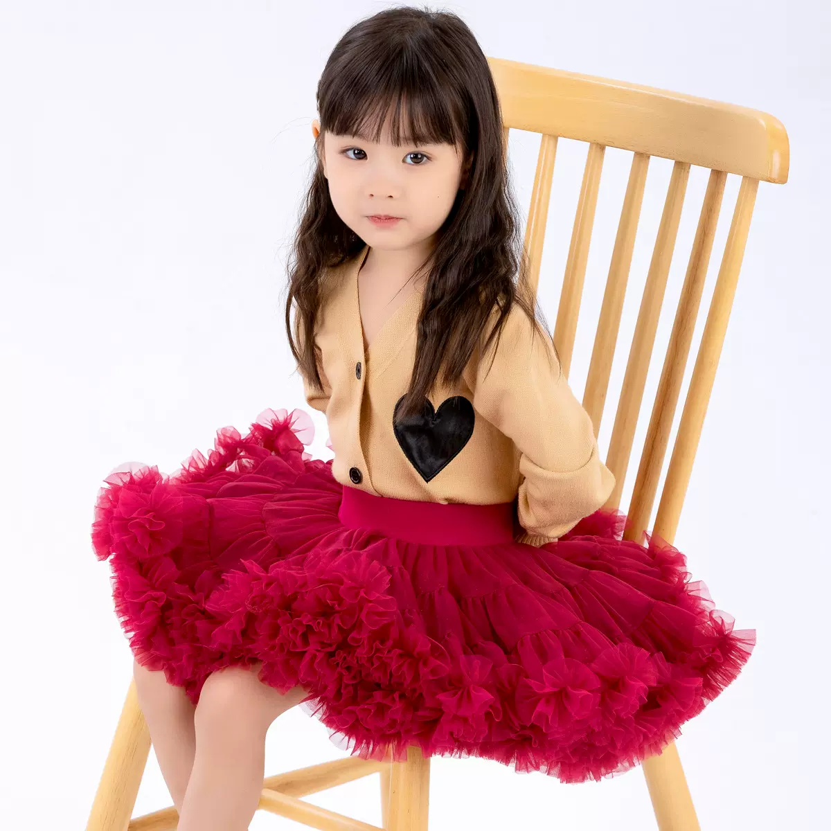 兔兔裙吕鸽二代a类tutu裙女童半身裙秋冬新款网纱蓬蓬裙凸凸裙女