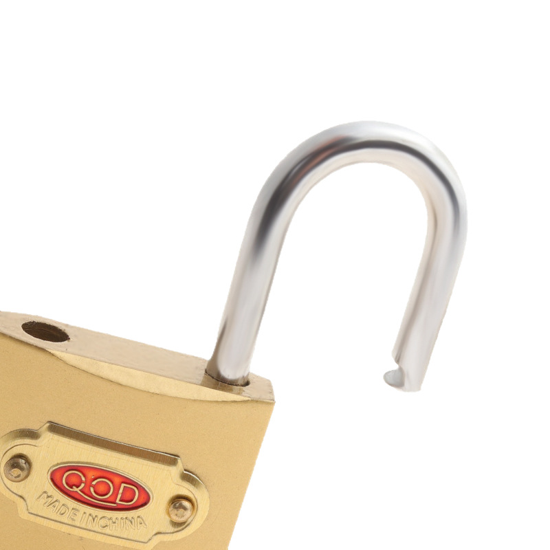 Imitación de cobre de una sola palabra candado abierto hogar antirrobo puerta a prueba de explosiones candado cerradura del Gabinete cerradura del cajón cerradura del dormitorio del estudiante