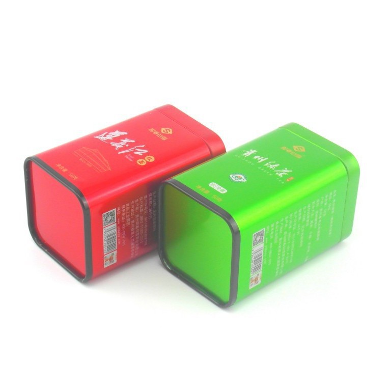 精致茶叶包装铁盒 马口铁方形铁罐  茶叶铁盒生产厂家  制罐厂家