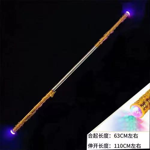 Factory telescopic hoop stick children's light -emitting toys…
