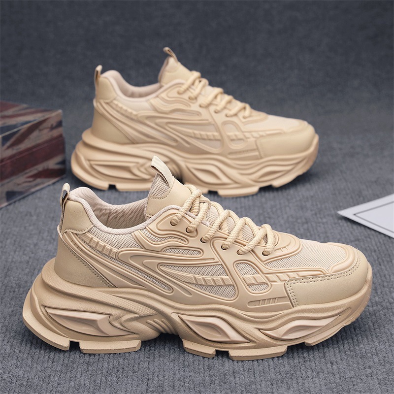 Zapatos de hombre con suela gruesa zapatos de verano 2026 nueva temporada de moda para correr anti-deslizante respirable zapatos deportivos casuales zapatos de moda