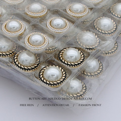 優朵金屬鈕扣小香輕奢風開衫毛衣扣子粗花呢子大衣風衣扣子復古扣