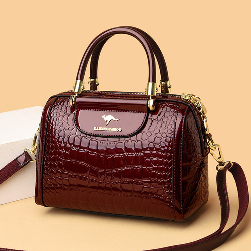 Bags for women new  crossbody bag shoulder bag patent leather glossy ladies handbag female European and American one-piece drop shipping