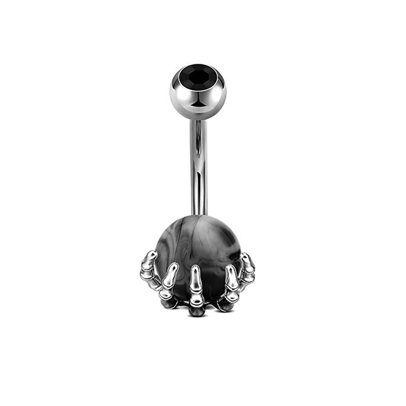 Heart Moon Navel Ring 316L Surgical Steel Belly Button Ring Dangle Planet detail image 14