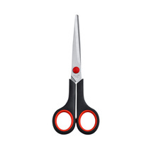 工厂批发7寸学生剪刀不锈钢家用办公剪橡塑学生手工剪通用剪现货