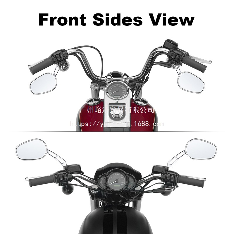 Suitable for Harley Xl883/1200 X48 Dyna Road King Softail 8mm Rearview Mirror Reflector