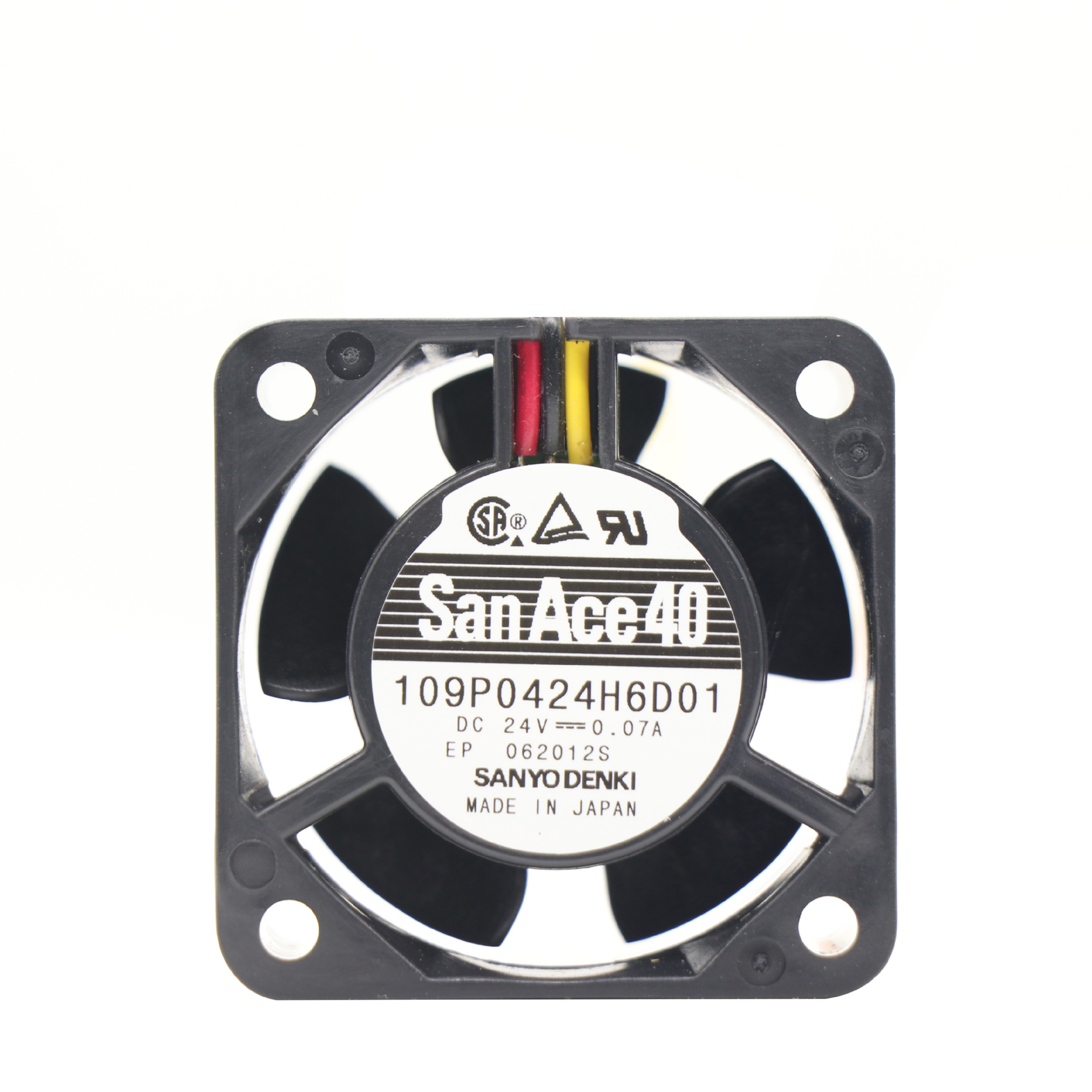 原装sanyo三洋散热风扇109P0424H6D01 4020 24V 0.07A 数控机床
