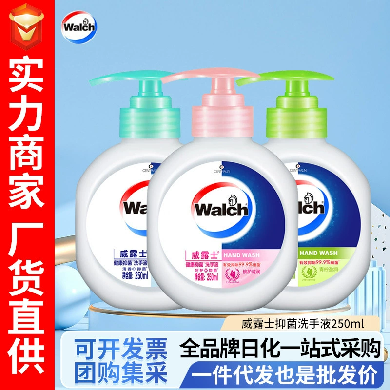 Тщательно отобранный антибактериальный дезинфицирующий гель для рук Walch, 250 мл, специально разработанный для очистки, ухода за кожей, бережной очистки и легкого смывания.