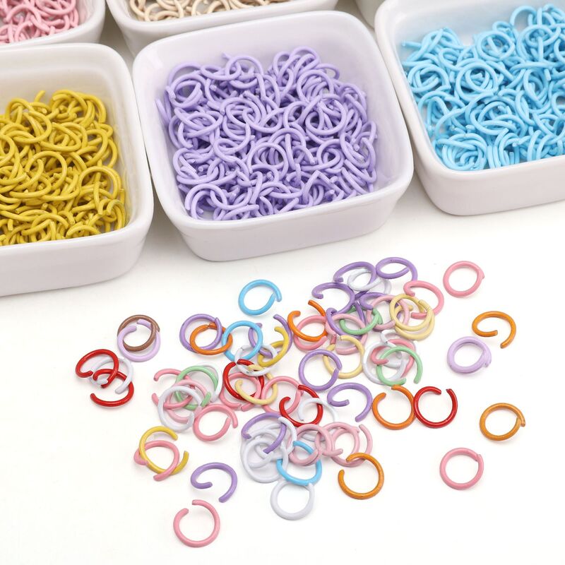 50 Colorful Painted Iron Rings with Open Ends, Candy-Colored Connecting Rings, Handmade DIY Keychain Accessory Materials 50 Colorful Painted Iron Rings with Open Ends, Candy-Colored Connecting Rings, Handmade DIY Keychain Accessory Materials