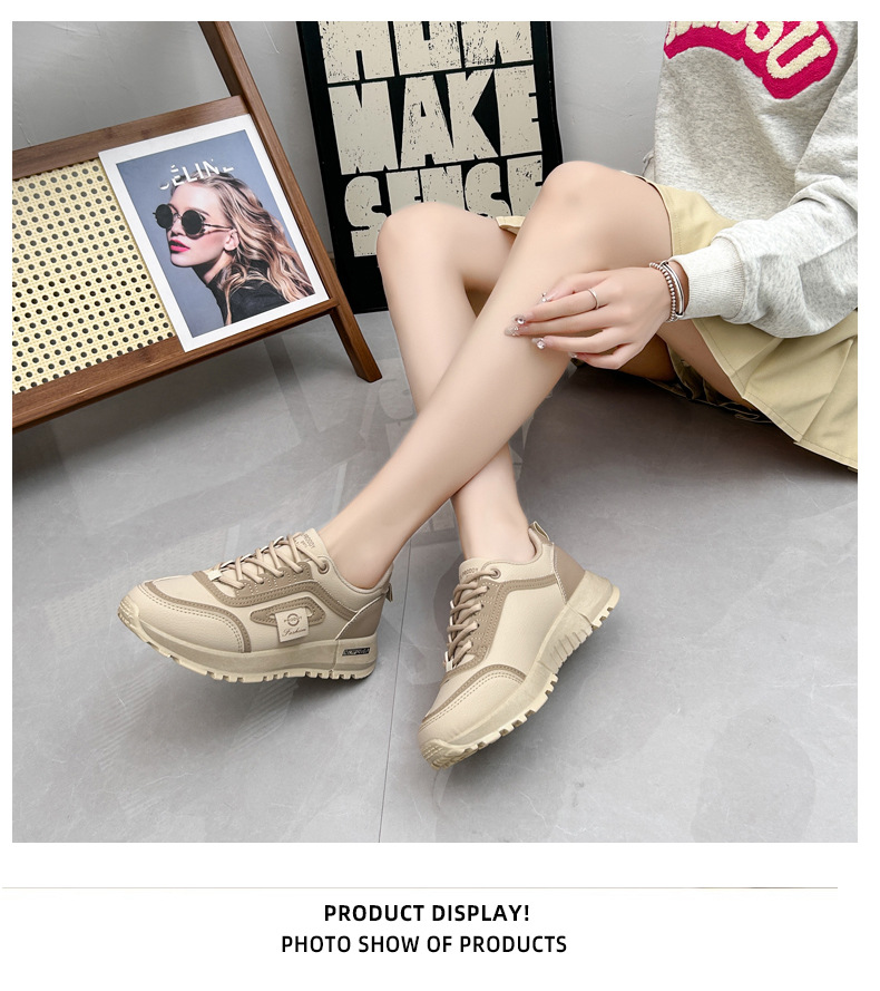 2023 Herbst Neue INS Koreanische Atmungsaktive Student Board Schuhe Dicke Sohle Casual Schuhe für Frauen_voghion.com
