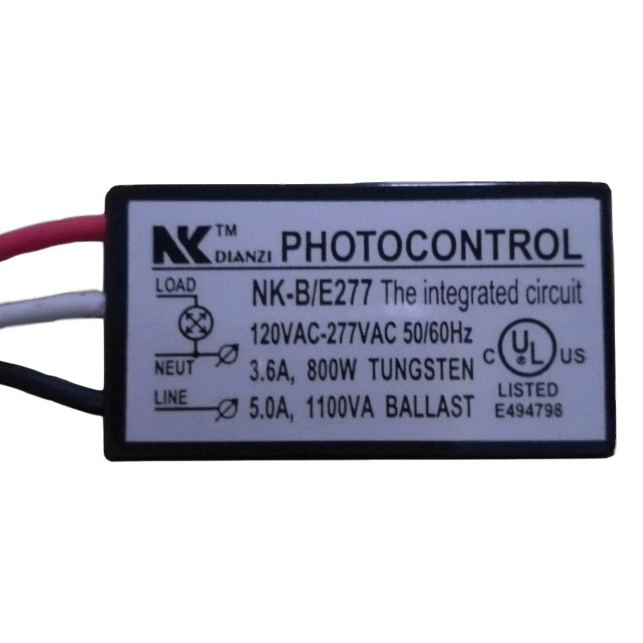 Переключатель управления освещением NK-B/E277 Светодиодный переключатель управления широким напряжением 80VAC-277VAC Сертификация UL