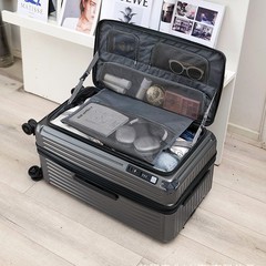 2025側に太ったスーツケースを開けて、24インチの耐落下性スーツケース20インチのシャーシの大容量パスワード旅行バッグ