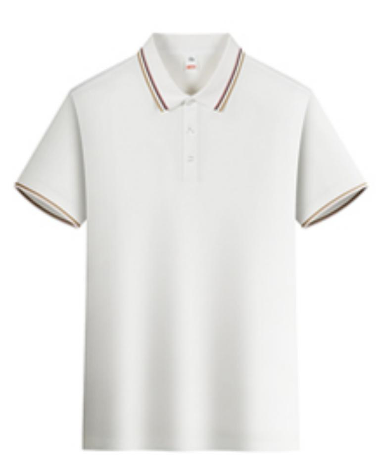 2025 verano fresco, transpirable, ligero, lujo, fragancia, algodón de imitación, solapa de color sólido, camisa POLO en vivo, camiseta de manga corta