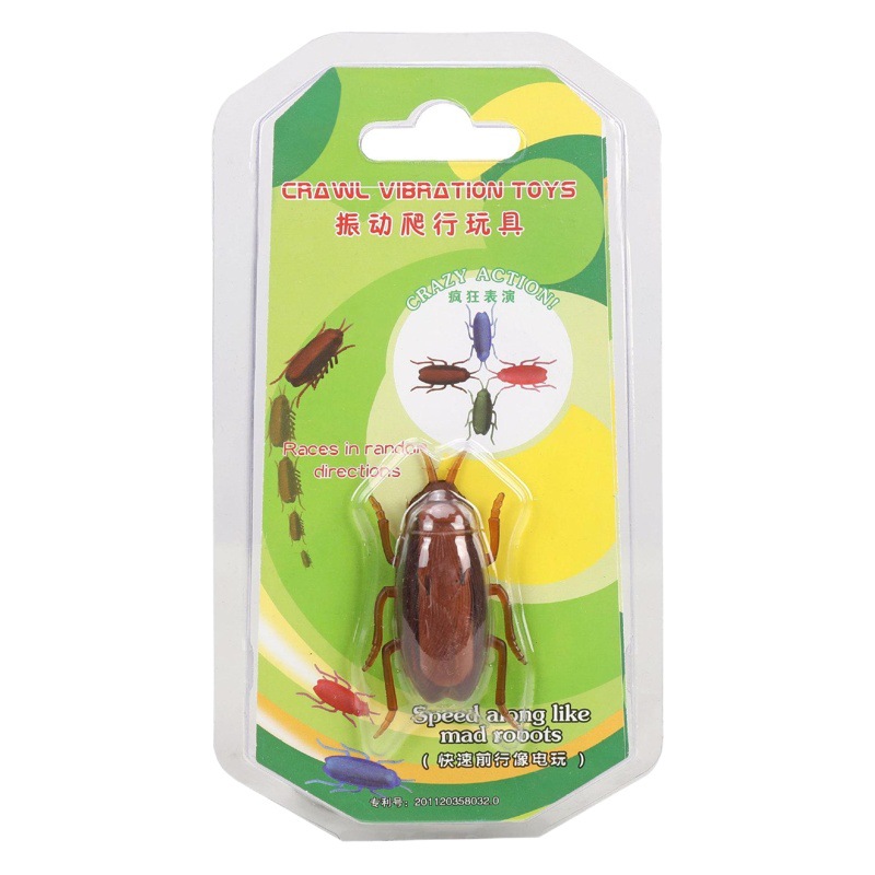 Juguete nuevo y único, cucaracha vibrante realista que se arrastra, broma, cucaracha eléctrica aterradora, broma, genial y impresionante