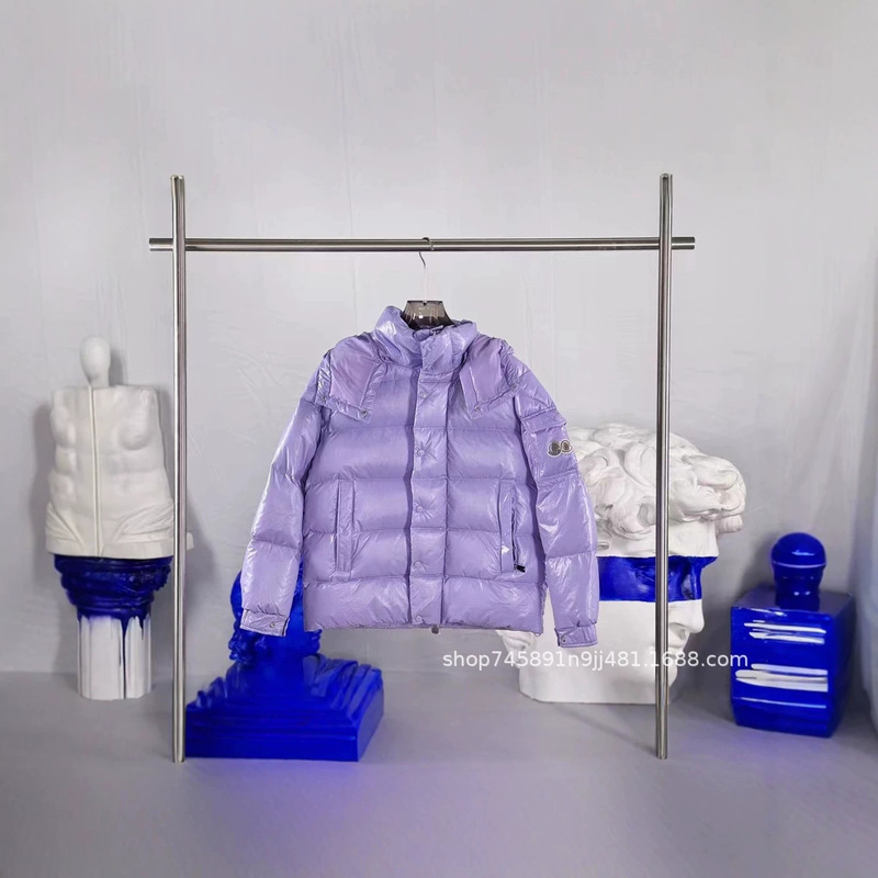 New Moncler Maya 70th Anniversary Double-Logo Series Down Jacket with Hood, Winter Coat for Men and Women, High-End New Moncler Maya 70th Anniversary Double-Logo Series Down Jacket with Hood, Winter Coat for Men and Women, High-End