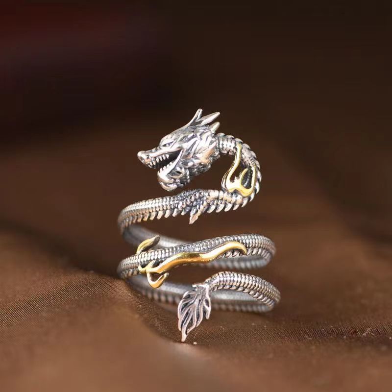 Fashionable retro ring hip-hop style