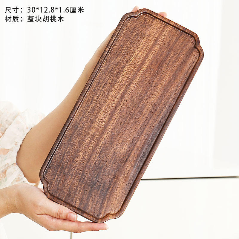 批发穆尼简约相思木实木托盘圆方形椭圆形甜品水果盘饰品|undefined