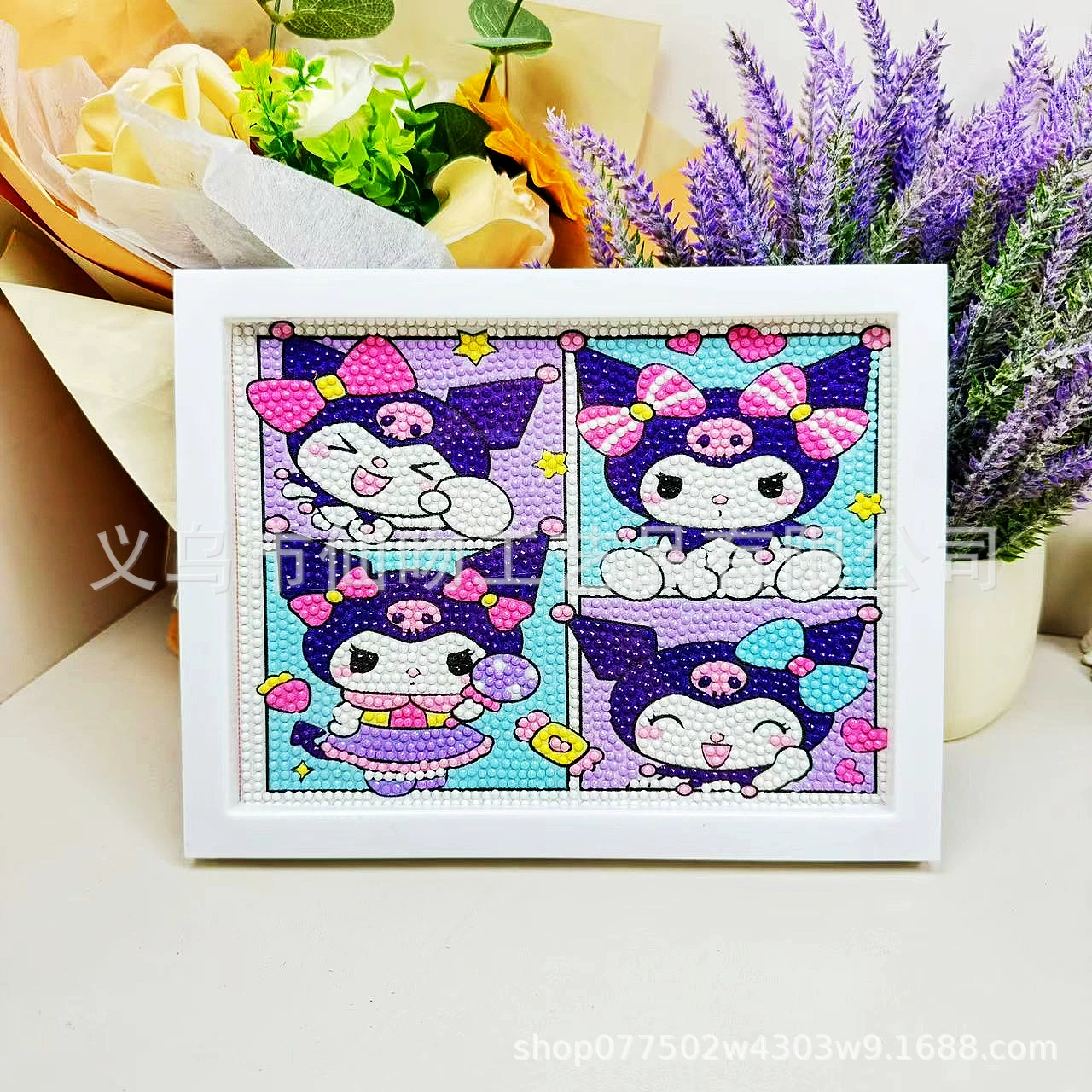 Набор для алмазной живописи Sanrio Kuromi, 17×22 см пластиковая рамка, набор для творчества DIY для детей