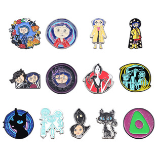 Cartoon movies and TV plays around ghost mother Halloween funny horror modeling characters brooch personality decorations badge