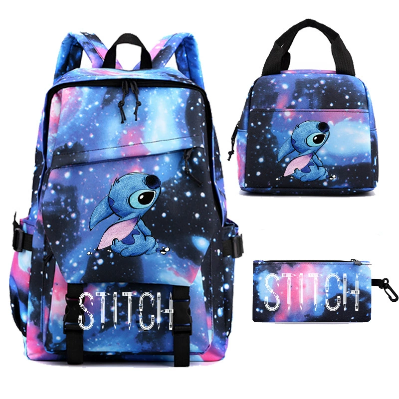 Рюкзак Stitch Star Baby Stidi, сумка для риса и ручка, студенческие сумки, сумки из трёх частей