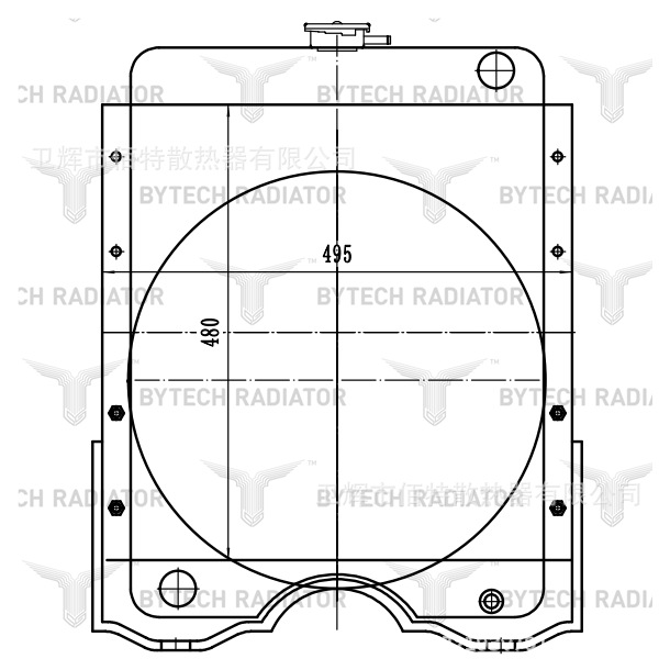 厂家直供沭木920 锡柴装载机水箱散热器