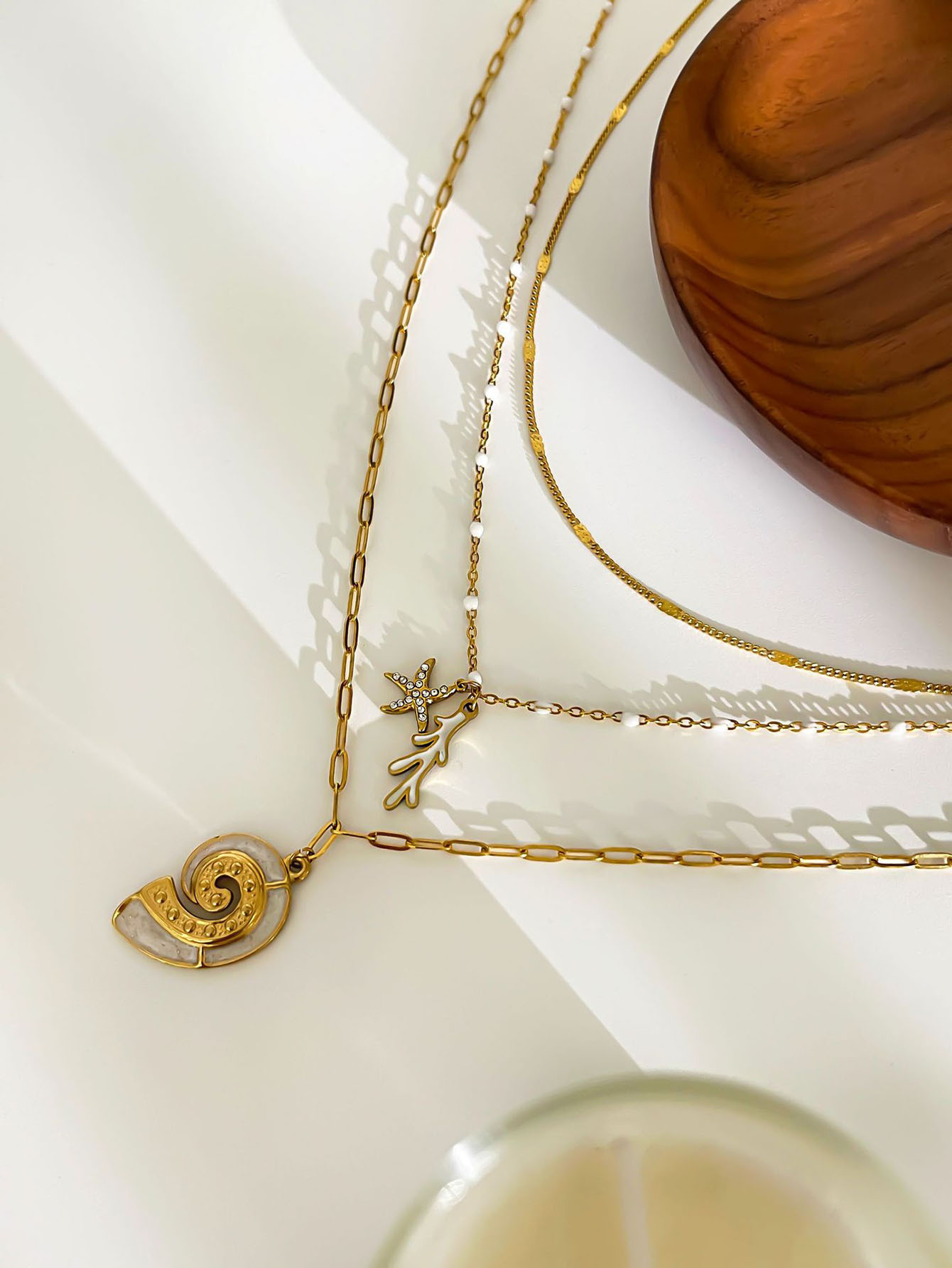 Women's Gender 316L Stainless Steel Geometric Waterproof Non Tarnish Surgical Steel Casual Marine Style Simple Style Paperclip Chain Cable Chain Pendant Necklace For Women's