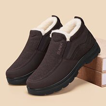 春夏老北京布鞋男加厚保暖老人鞋羊毛加绒中老年软底防滑爸爸棉鞋