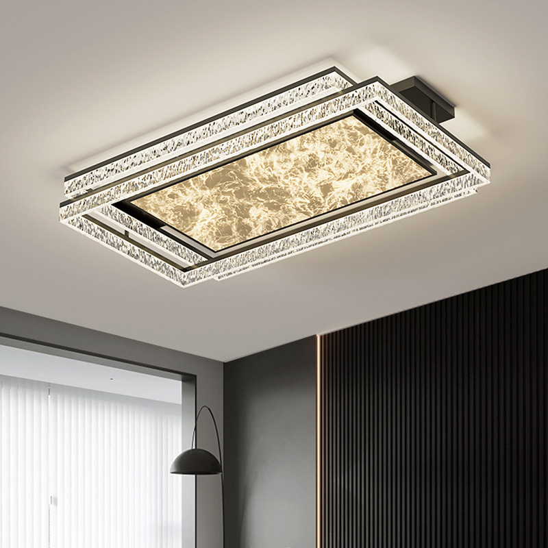 Luz de sala de estar minimalista italiana moderna y simple lámpara de techo de niebla vestíbulo de protección de ojos lámpara principal nórdica Zhongshan lámpara