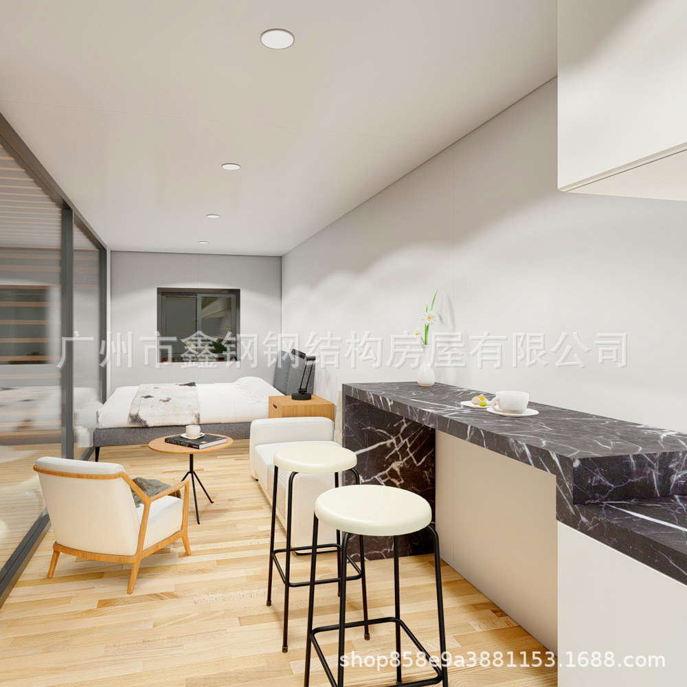 Modularidad de ensamblaje y modularización del sistema de control de la casa móvil prefabricada de la casa móvil de la cápsula de la cabina de manzana