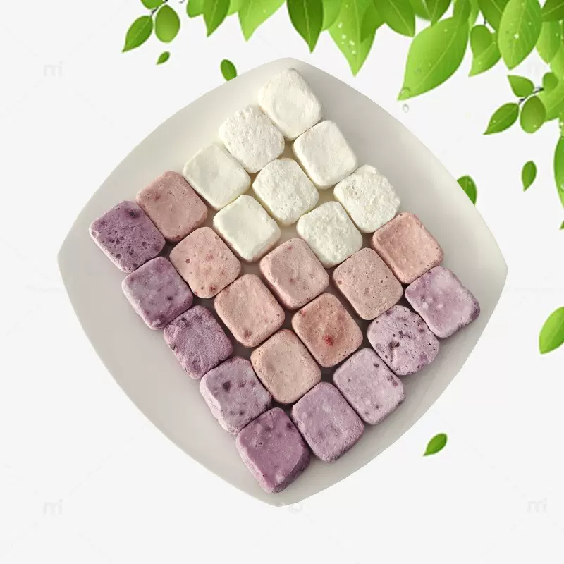 冻干酸奶块批发水果酸奶脆蓝莓草莓黄桃火龙果多种口味果粒酸奶块