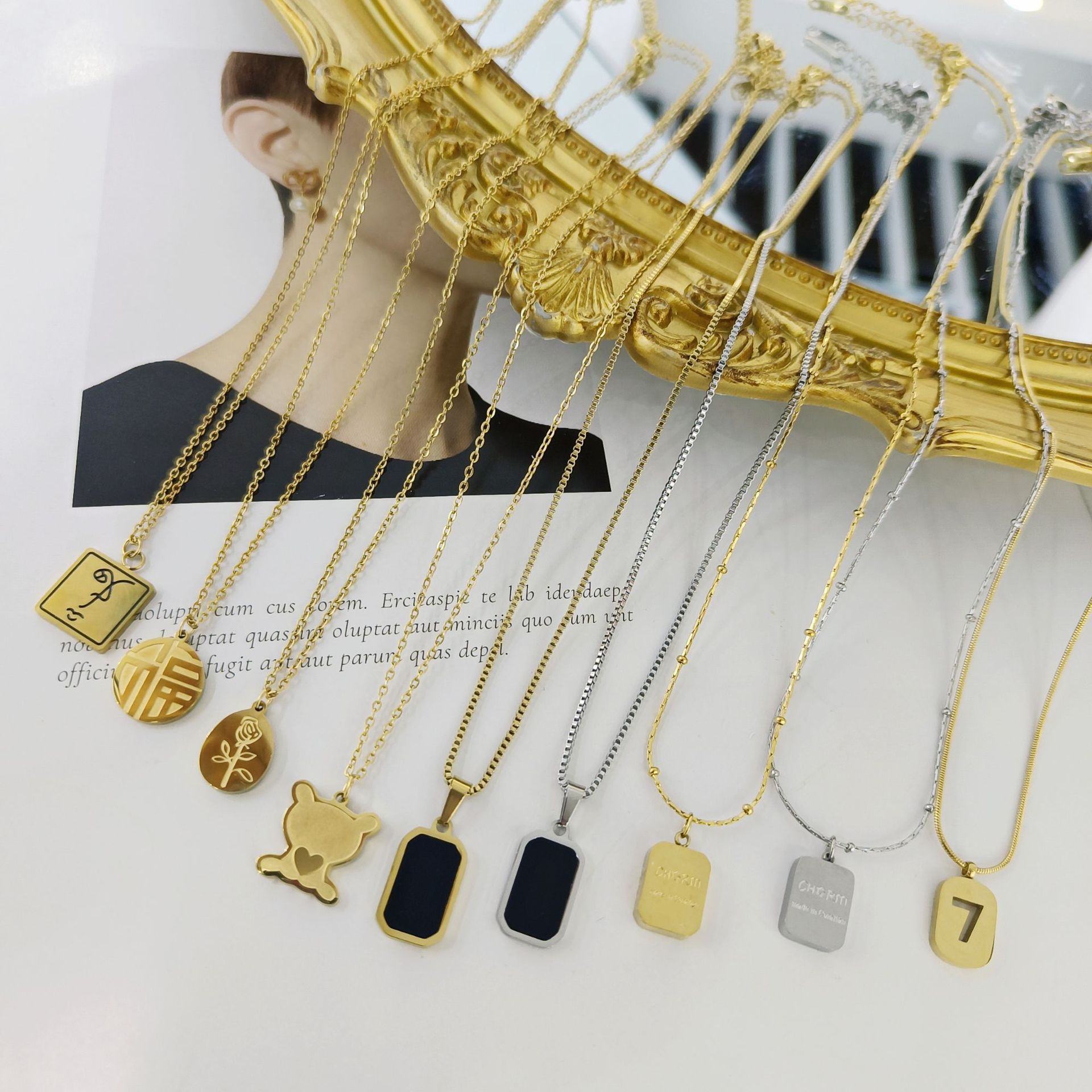 Universal necklace stainless steel