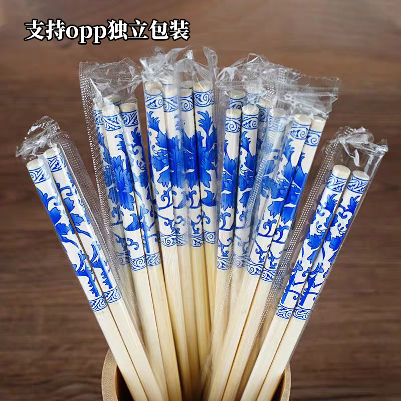 Source wholesale disposable blue and white porcelain bamboo…