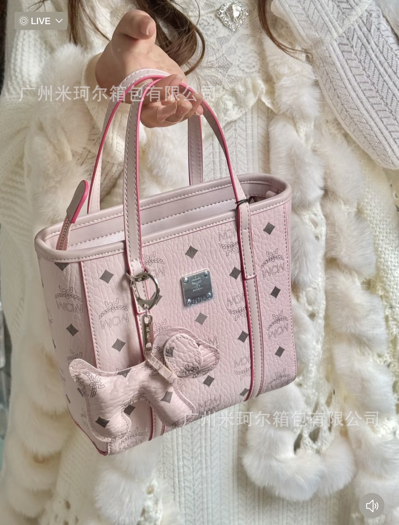 Qadın Mini Tote Çanta - Klassik Print, Çiyin və Krossbody