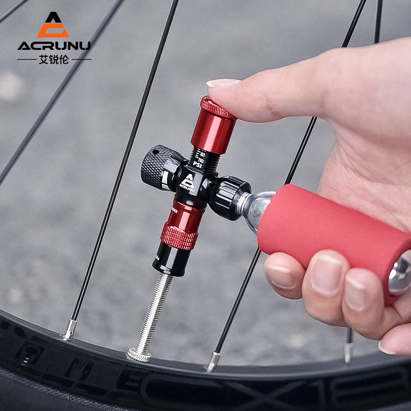 Acrunu自転車台湾co2急速充電空気入れアウトドア自転車携帯用空気入れボトル自転車空気入れ装備|undefined