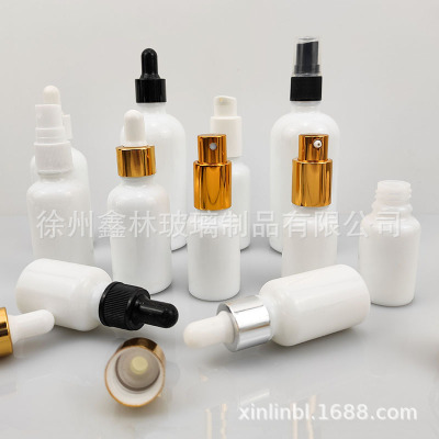 白瓷精油瓶10ml香水分装瓶喷雾吹瓶陶瓷滴管精华液瓶30ml化妆品瓶|ms