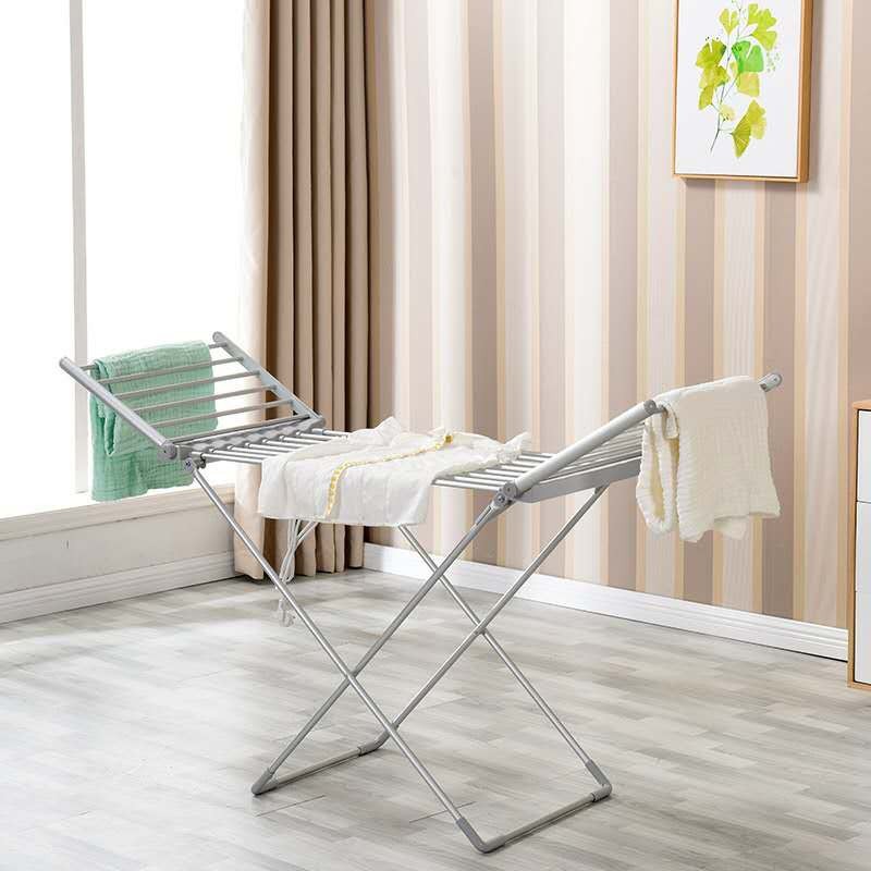 percha de ropa de calefacción secadora de ropa de calefacción eléctrica secadora de ropa de piso plegable varilla de secado percha de ropa multifuncional para el hogar