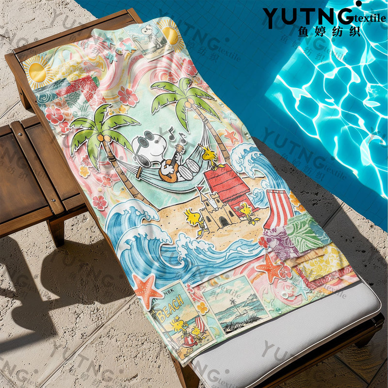 Trendy Snoopy Island-Style Beach Towel, Absorbent and Lint-Free Bath Towel, Essential Towel for Outdoor Swimming Trendy Snoopy Island-Style Beach Towel, Absorbent and Lint-Free Bath Towel, Essential Towel for Outdoor Swimming
