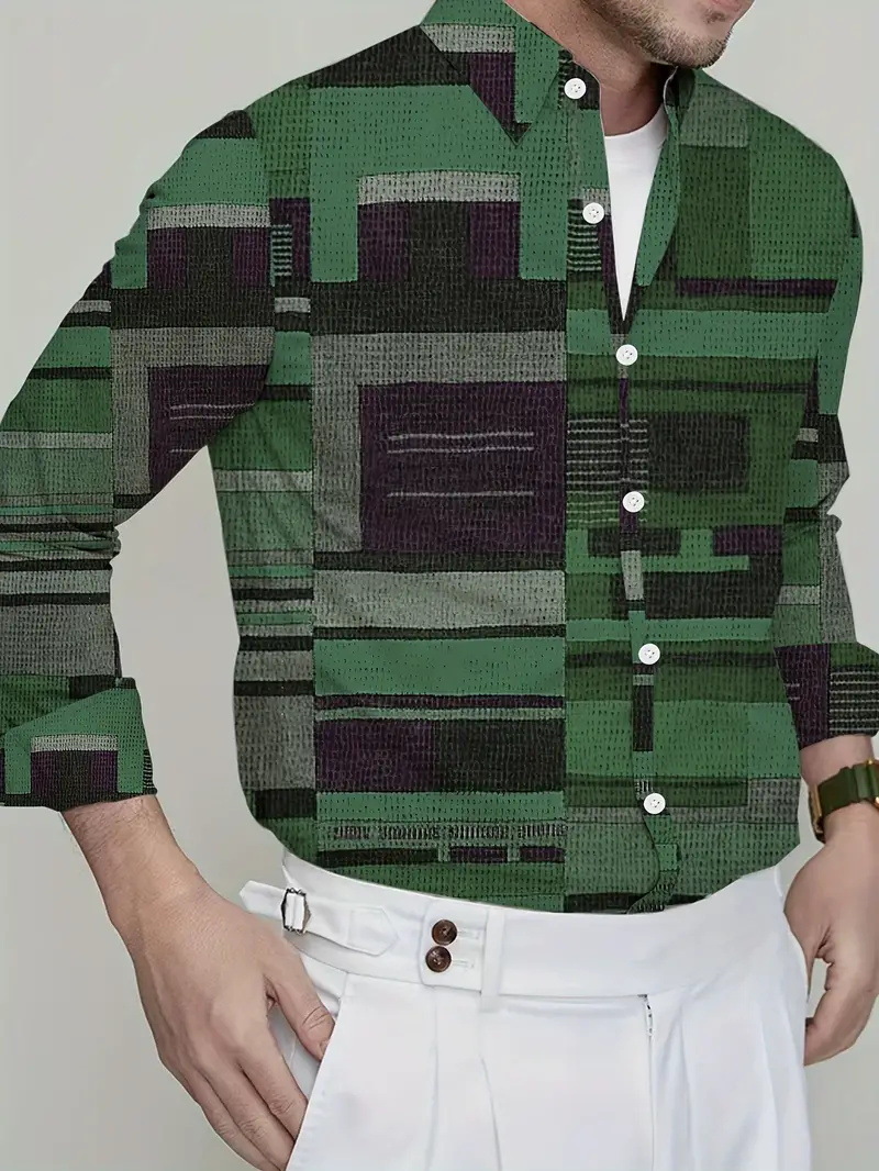 Comercio exterior europeo y americano Amazon 2025 nueva tendencia de la moda casual todo fósforo camisa de manga larga de alta calidad MB12