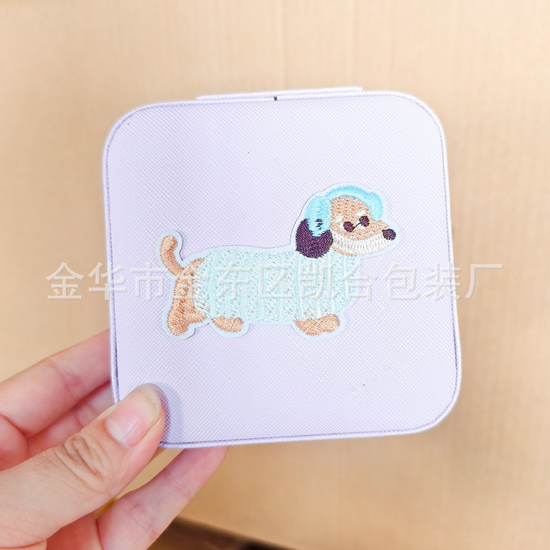 연보라색 - 이어폰 강아지 패턴