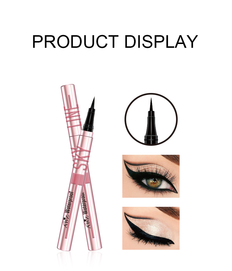 Cross-border eyeliner pen: waterproof, sweat-proof, quick-drying, non-smudge, long-lasting, precise, ultra-fine eyeliner liquid pen, black Eyeliner undefined