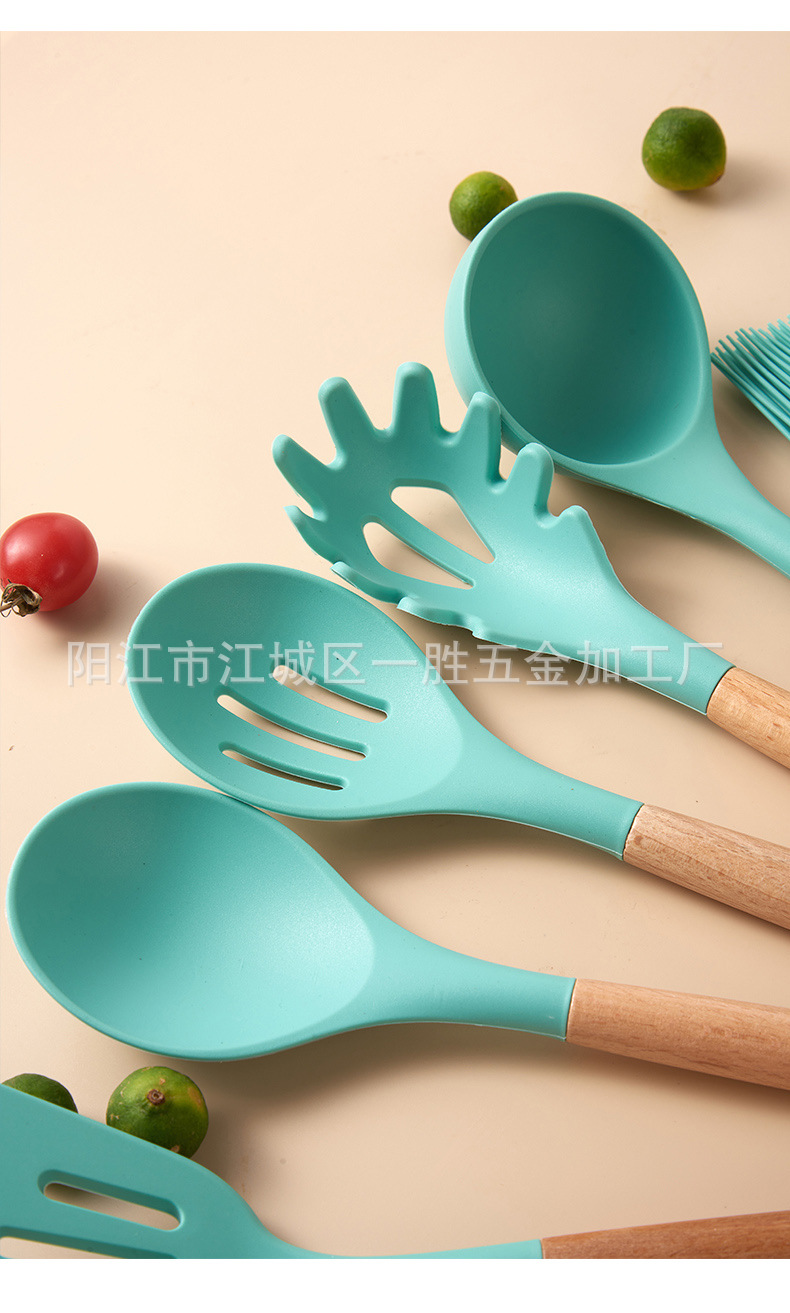 工厂直供厨具刀具套装19件套硅胶厨具套装17件套厨房用具组合套刀详情29