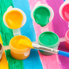 12-color connected acrylic paint 3ML5ML digital oil painting coloring graffiti doll paint strip multi-color painting paint 