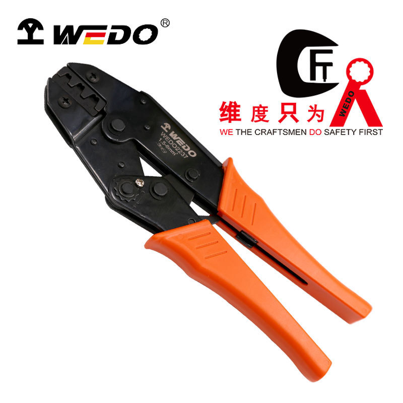 WEDO维度工厂直供强力不绝缘端子压著钳9寸1.5-6.0mm?WEDO2237