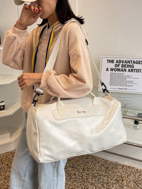 Bolsa de viaje con separación de ropa seca y mojada para mujer, bolsa de equipaje portátil para viajes de corta distancia para hombre, útil bolsa de gimnasio, portátil.