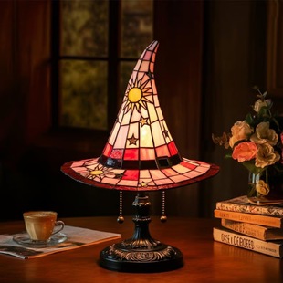2025 Amazon New Cross-Border Hot-Selling Witch Hat Lamps Witch Hat Lamp Ornaments Manufacturer Wholesale
