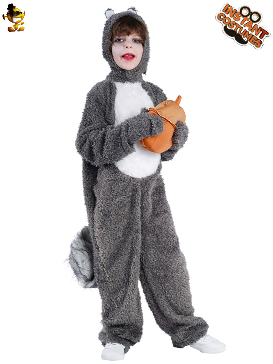 Transfronteriza de Halloween de Los Niños de ardilla mono del partido del rendimiento de la etapa traje cos outfit