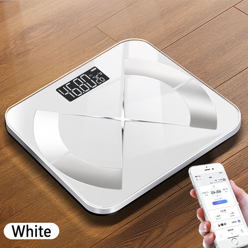 Escala de grasa corporal Bluetooth transfronteriza inglesa, escala de peso inteligente, escala de grasa corporal, escala de carga, escala electrónica simple