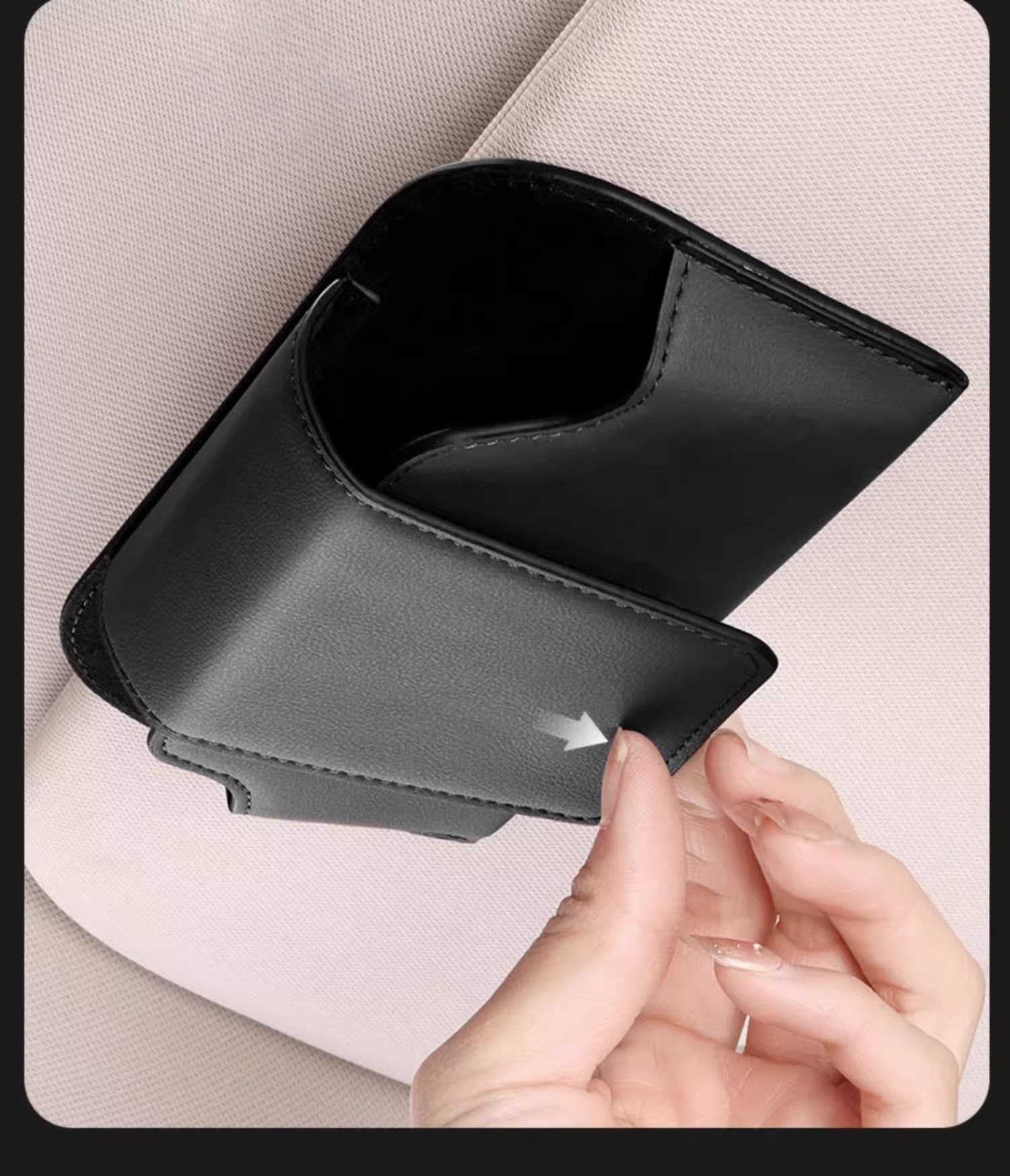 Car Glasses Holder Sun Visor Storage Box Sunglasses Holder Car Inner Driving Glasses Box Sunglasses Car Glasses Frame