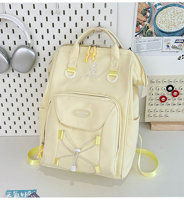 Kids Backpacks High Value Schoolbag Cream Cute Versatile Backpack Junior High School Student Schoolbag Female Dopamine Backpack_voghion.com